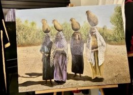 من لوحات أول متحف فلسطيني في السلفادور